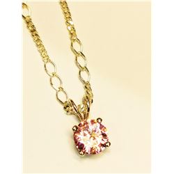 SILVER CZ 16"  NECKLACE