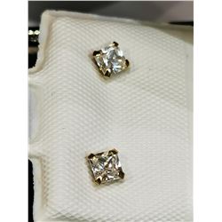 14KT GOLD CUBIC ZIRCONIA  EARRINGS