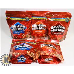 LOT OF 5 BAGS OF ASSORTED BITS AND BITES