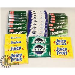 28 PACKS OF ASSORTED GUM