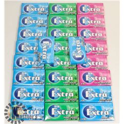 22 PACKS OF ASSORTED GUM