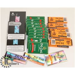 LOT OF ASSORTED ROLLING PAPERS AND VYPE SKINS