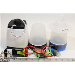 LOT OF 3 EDDIE BAUER 100 LUMEN LANTERNS WORKING