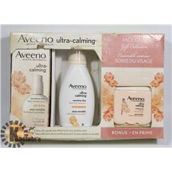AVENNO ULTRA-CALMING FACE CARE GIFT SET, INCLUDES