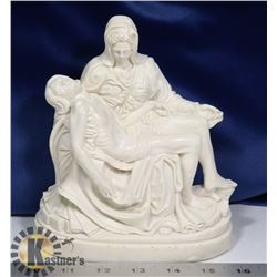 MADONNA & CHRIST STONE FIGURE, MADE IN ITALY