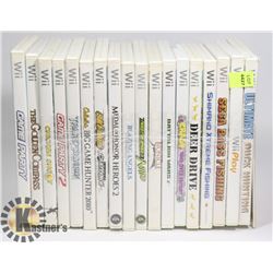 LOT OF 18 WII GAMES