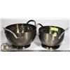 Image 1 : SET OF 2 METAL COLANDERS