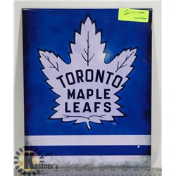 TORONTO MAPLE LEAFS TIN SIGN 11" X 14"