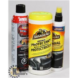 AUTO CLEANING LOT: INCLUDES ARMORALL PROTECTANT