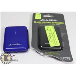 LOT OF 2  EDDIE BAUER IPHONE TRAVEL  POWER BANKS