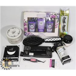 FLAT OF ASSORTED BEAUTY ITEMS
