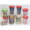 Image 1 : BAG OF 8 ASSORTED CANDY CUPS.