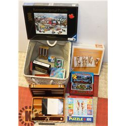 12 SEALED GAMES & PUZZLES.