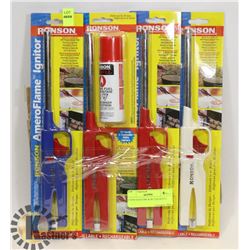 4 NEW IGNITORS & BUTAN REFILL