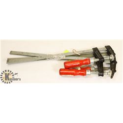 LOT OF 3 WOOD WORKING CLAMPS