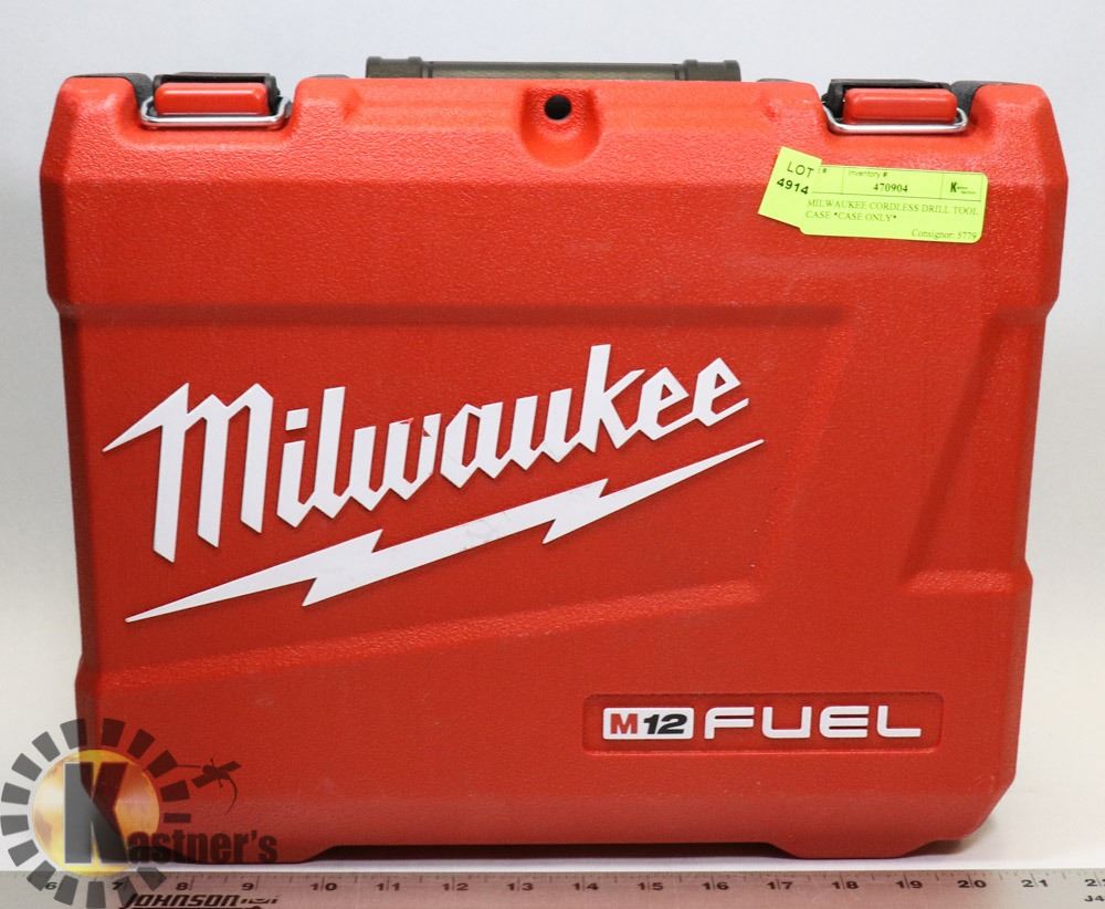 MILWAUKEE CORDLESS DRILL TOOL CASE *CASE ONLY* Kastner Auctions