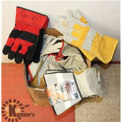 BOX OF ASSORTED GLOVES
