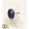 Image 1 : #135- LAPIS LAZULI RING SIZE 9.5