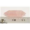 Image 1 : #200- PINK ROSE QUARTZ 2 POINT HEALING STONE 30g