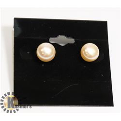 #169- FRESH WATER PEARL EARRINGS/ 9mm