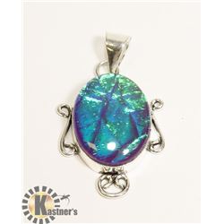 #96- AUSTRALIAN TRIPLE OPAL PENDANT