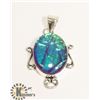 Image 1 : #96- AUSTRALIAN TRIPLE OPAL PENDANT