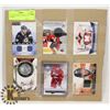 Image 1 : LOT OF 6 HOCKEY JERSEY CARDS, INSERTS