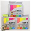 Image 1 : THREE 4 PACKS OF MICROFIBER CLOTHS