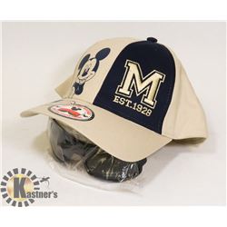 NEW MICKEY MOUSE ADJUSTABLE SIZE BALL CAP