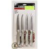 Image 1 : NEW 4PC FARBERWARE STAINLESS STEEL KNIFE SET