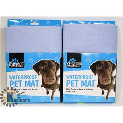 LOT OF 2 NEW  WATERPROOF PETS MATS 50CM X 71CM