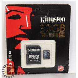 KINGSTON 32GB MICRO SD CARD WITH ADAPTER