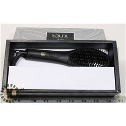 SOLEIL MINI BLACK HEAT BRUSH WITH VINYL ARCHED