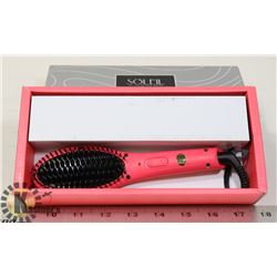 SOLEIL MINI PINK HEAT BRUSH WITH VINYL ARCHED