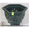 DECORATIVE GREEN PLANTER POT