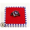 HEART PRINCESS CUT AMETHYST LIKE RING