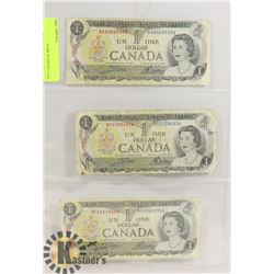 1973 CANADA $1 BILLS