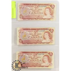 1974 CANADA $2 BILLS