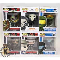 LOT OF 6 ASSORTED FUNKO FIGURES