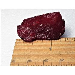 6)  NATURAL 80 CT RED BURMA ROUGH RUBY