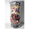 Image 1 : 11)  LARGE VASE FULL OF NECKLACES,
