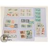 Image 1 : 8 SLEEVES OF UNUSED CANADIAN STAMPS MOSTLY 40'S
