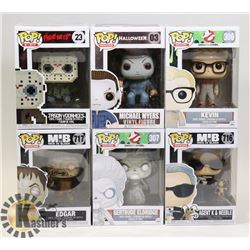 LOT OF 6 ASSORTED FUNKOS