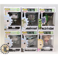 LOT OF 6 ASSORTED FUNKOS
