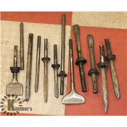 BOX OF 10 ASSORTED HILTI BITS