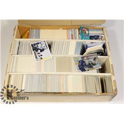 BIG BOX OF ASSORTED HOCKEY CARDS, APPROX 3000