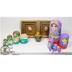 FLAT OF WITH NESTING DOLLS