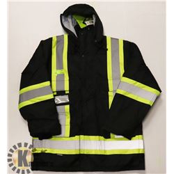 LINED HIGH VIZ  JACKET SIZE MED