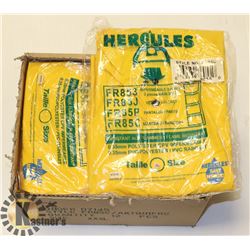 BOX OF NEW FLAME RESISTANT RAINCOATS SZ 3XL