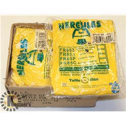 BOX OF NEW FLAME RESISTANT RAINCOATS SZ 3XL